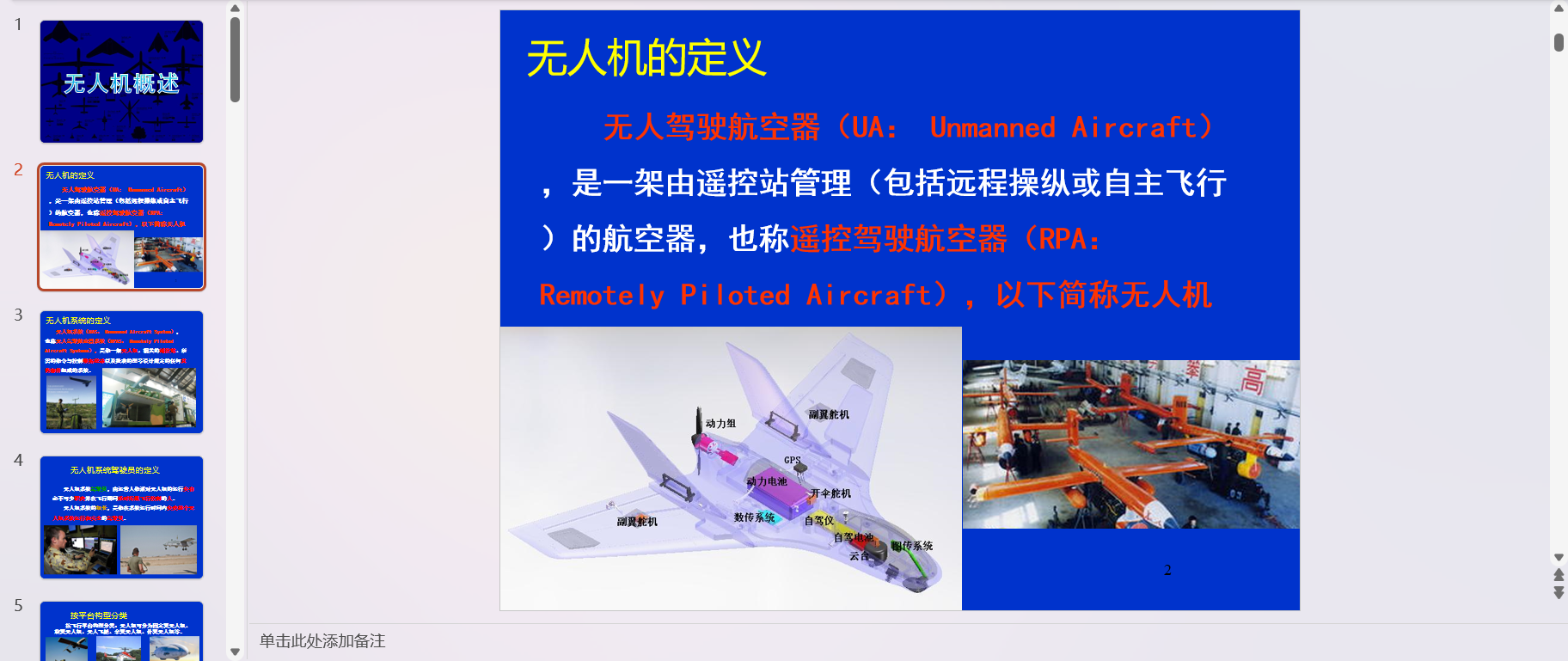 无人机概述PPT幻灯片ppt课件